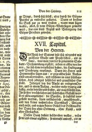 XVII. Capitul. Von der Hexerey.