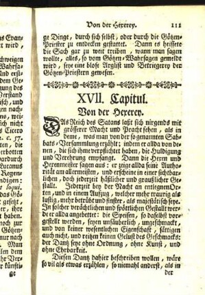 XVII. Capitul. Von der Hexerey.