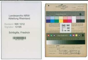 Entnazifizierung Friedrich Schibgilla , geb. 20.03.1904 (Bergmann)