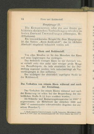 Eisen und Kohlenstoff.