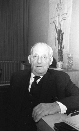 Vortrag des Schriftstellers Max Brod bei der Gesellschaft für christlich-jüdische Zusammenarbeit.