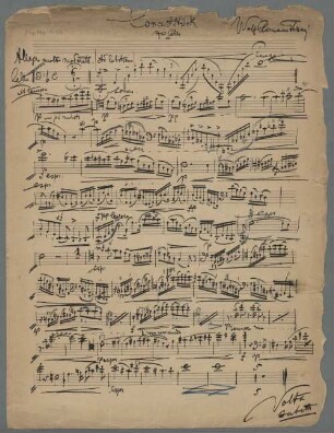 Instrumental pieces, vlc, orch (pf), F-Dur - BSB Mus.ms. 14159 : [caption title:] Concertstück für Cello // Wolf-Erman[n]o Ferrari