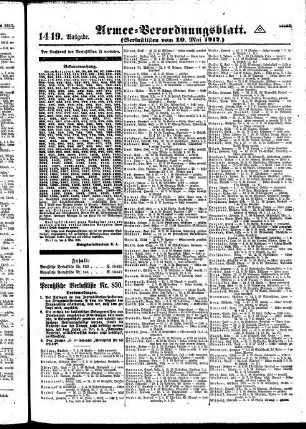 1449.Ausgabe. Donnerstag, 10. Mai 1917