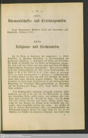 XXV. Vormundschafts- und Erziehungswesen