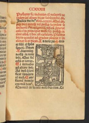 Presbyter sic indutus cum voluerit accedere ad altare dicat subsequent ...