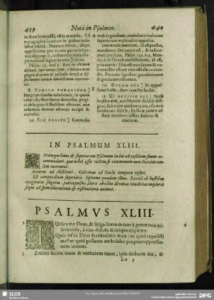 In Psalmum XLIII. Psalmus XLIII.