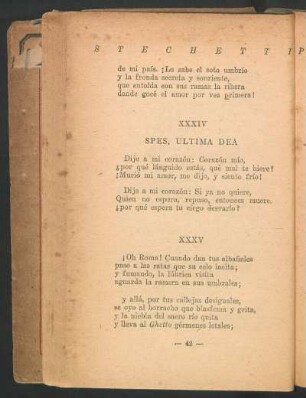 XXXIV - Spes, última dea
