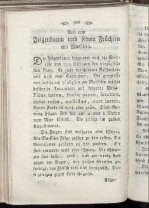 Von dem Feigenbaum und seinen Früchten um Marsilien.