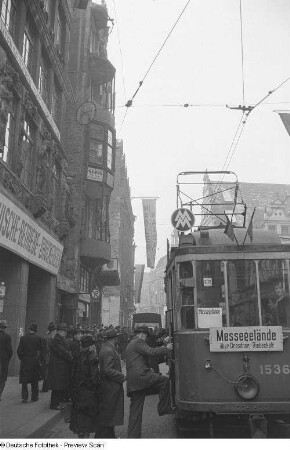 Außenansicht Messehaus Zentralpalast auf der Grimmaischen Straße
