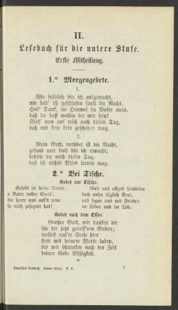 Erste Abteilung.