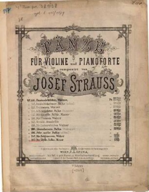 Die Idylle : Polka-Mazur für Violine u. Pianoforte ; op. 163