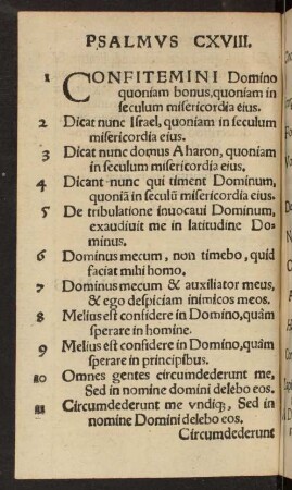 Psalmus CXVIII.