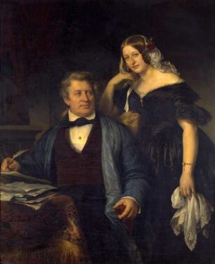 Doppelbildnis des Konsuls Friedrich Klentz und seiner Frau