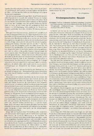 908-909 [Rezension] Herrmann, Gottfried, Lutherische Freikirche in Sachsen