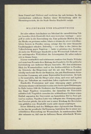Weltbürger Und Staatsbürger