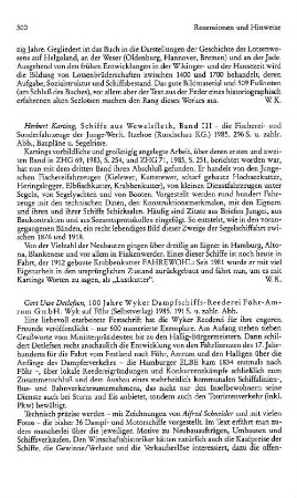 Detlefsen, Gert Uwe :: 100 Jahre Wyker Dampfschiffs-Reederei Föhr-Amrum GmbH : Wyk auf Föhr, Selbstverlag, 1985