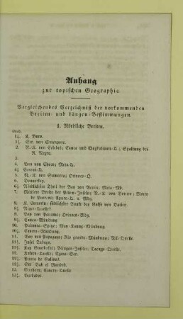 Anhang zur topischen Geographie