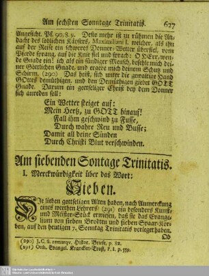 Am siebenden Sontage Trinitatis