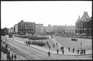 Lille. 2. K.S. Jäg.-Bat. No. 13 - Parade in Lille Dezember 1914
