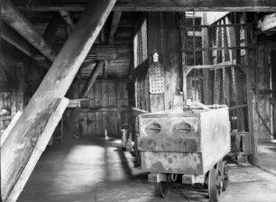 Steinkohlenschacht, Hängebank am Schacht : Wurgwitz-Niederhermsdorf. Steinkohlenschacht, Hängebank am Schacht