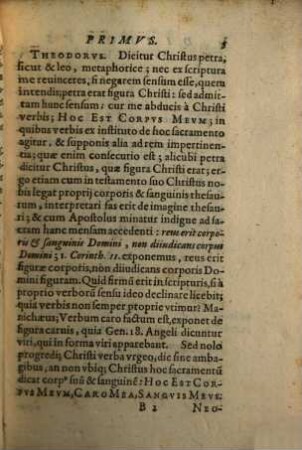 De corporis et sanguinis Christi Sacramento : Dialogi sex