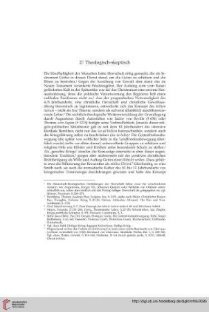 2ǀ Theologisch-skeptisch