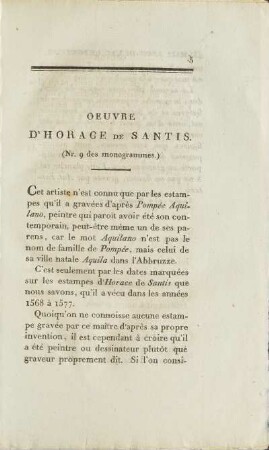 Oeuvre D'Horace De Santis.