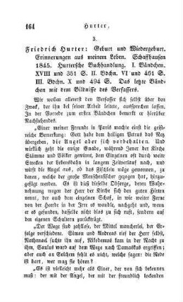 164-176 "Geburt und Wiedergeburt. Erinnerungen aus meinem Leben" von Friedrich Hurter