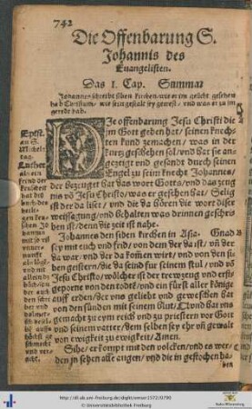 Die Offenbarung Sancti Johannis des Evangelisten
