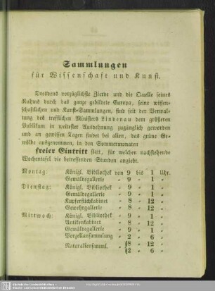 Sammlungen für Wissenschaft und Kunst