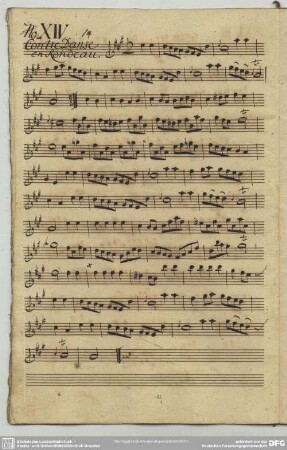 14. Anonymus, Contredanses, A-Dur