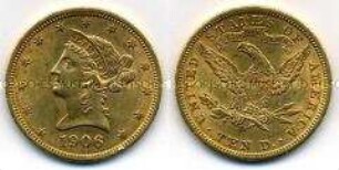10 Dollar, Goldmünze