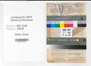 Entnazifizierung Erich Glahn , geb. 18.07.1892 (Angestellter)