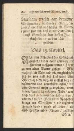 Barlaam erzehlt ... Das 13. Capitel