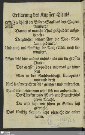 Erklärung des Kupffer-Tituls