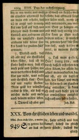 XXX. Vom christlichen leben und wandel