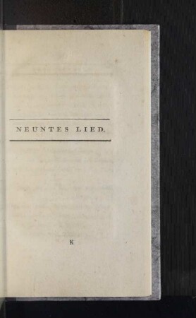 Neuntes Lied.