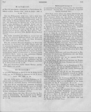 Abhandlungen der naturforschenden Gesellschaft in Zürich zur Feyer ihres hundertjährigen Jubiläums. - Neuenburg, 1847
