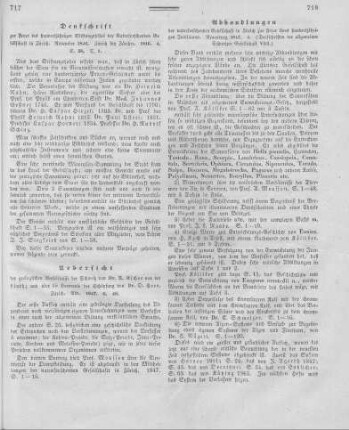 Abhandlungen der naturforschenden Gesellschaft in Zürich zur Feyer ihres hundertjährigen Jubiläums. - Neuenburg, 1847