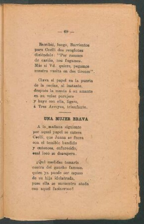 Una mujer brava