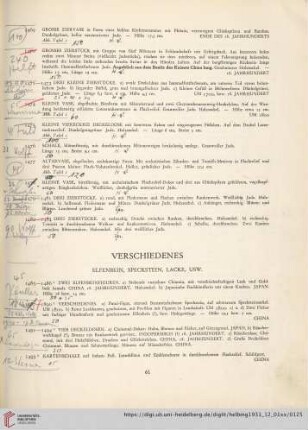 Verschiedenes (Nr. 1485-1495)