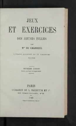Jeux et exercises de jeunes filles