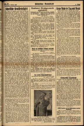Zweite Ausgabe vom Mittwoch, den 09. Oktober 1940.