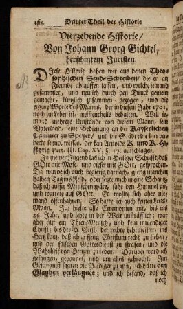164-184, XIV. 1701. Joh. Georg Gichtel, ein Jurist.
