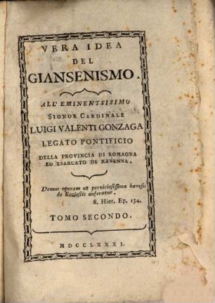 Vera Idea del Giansenismo, 2