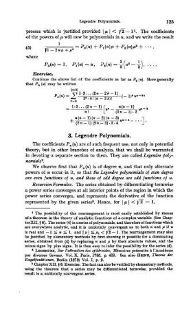 3. Legendre Polynomials.