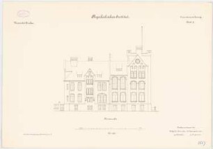 Universität Breslau Physikalisches Institut: Nordansicht 1:100