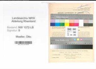 Entnazifizierung Otto Moeller , geb. 08.01.1904 (Kaufmann)