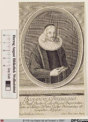Bildnis Johann Brever (lat. Breuerus)