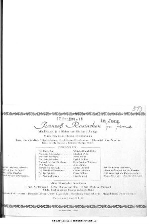 Prinzeß Rosinchen